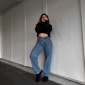 ABERCROMBIE CURVE LOVE HIGH LOOSE JEANS